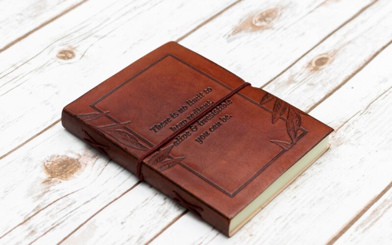 No Limit Quote Leather Journal